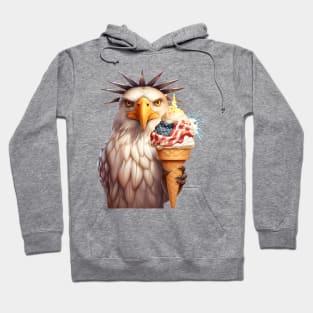 American Bald Eagle with Ice Cream Hoodie